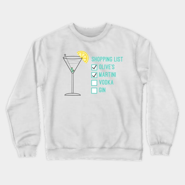 Shopping List Crewneck Sweatshirt by TeawithAlice